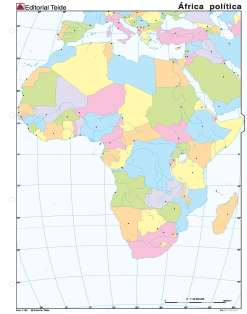 MM. AFRICA POLITICO (COLOR)(100 unid.)